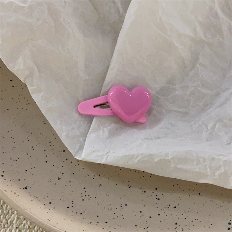 Wholesale Plastic Children's Candy Color Love BB Clip